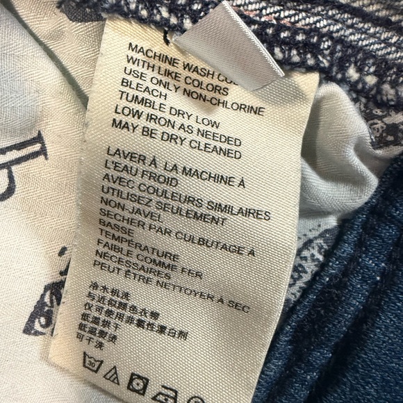 Pilcro Anthropologie Carpenter Relaxed Jeans Demin Sz 26 2 Medium Wash Straight - Picture 9 of 12